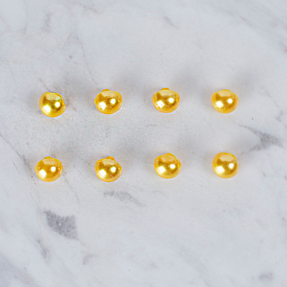 Loren Crafts 8'li Sarı Düğme - 0147